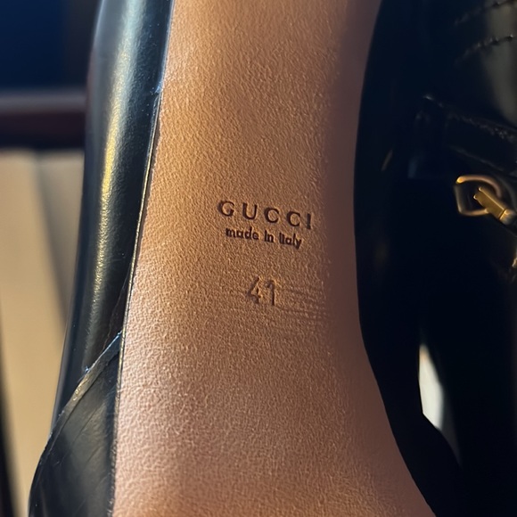 Gucci Riddle Leather Moto Boots Black Leather Gold Hardware size: 41 (11) - Picture 6 of 12
